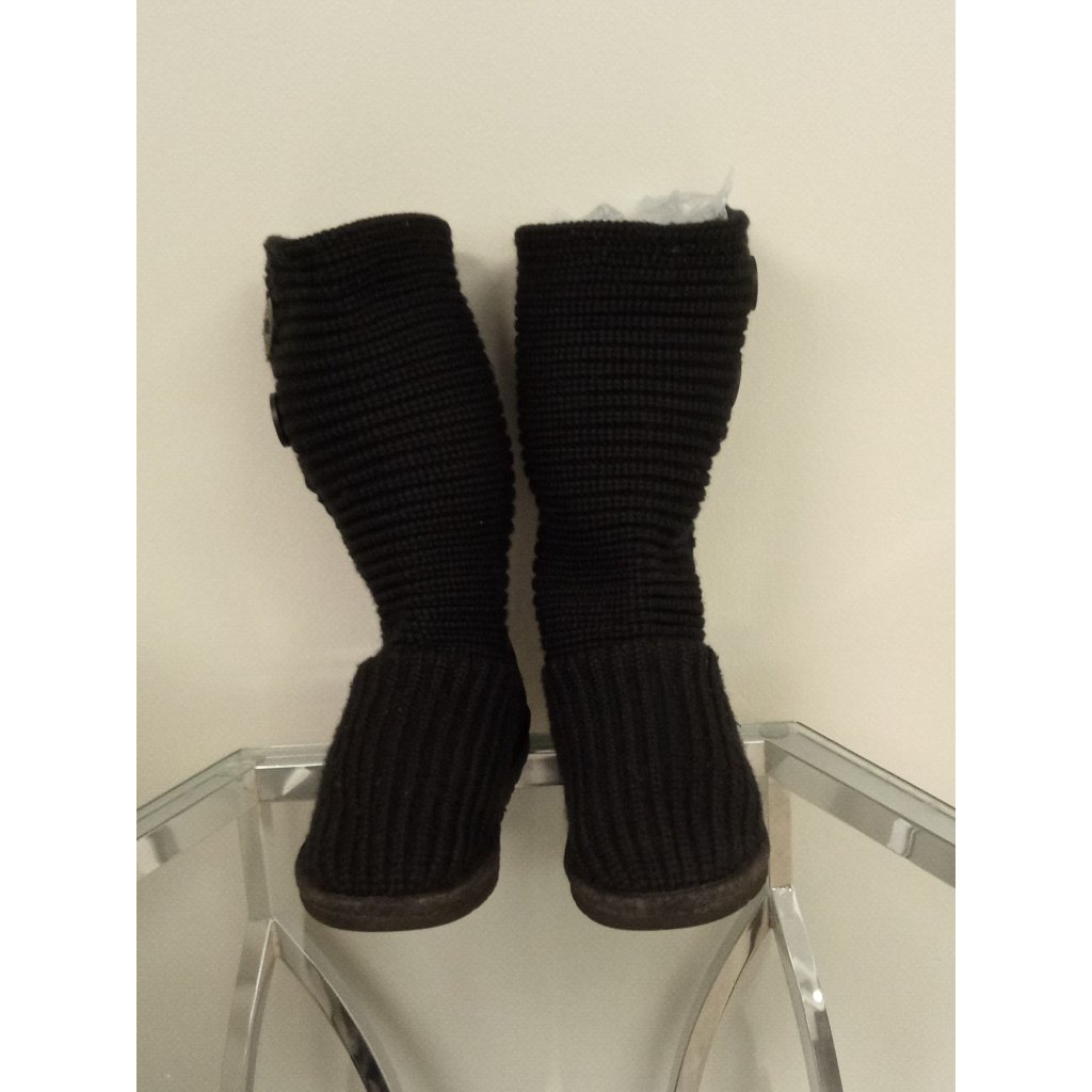 Ugg Australia Big Girl's Size 4 Or Equivalent Women's 6 Knit Wool Boots